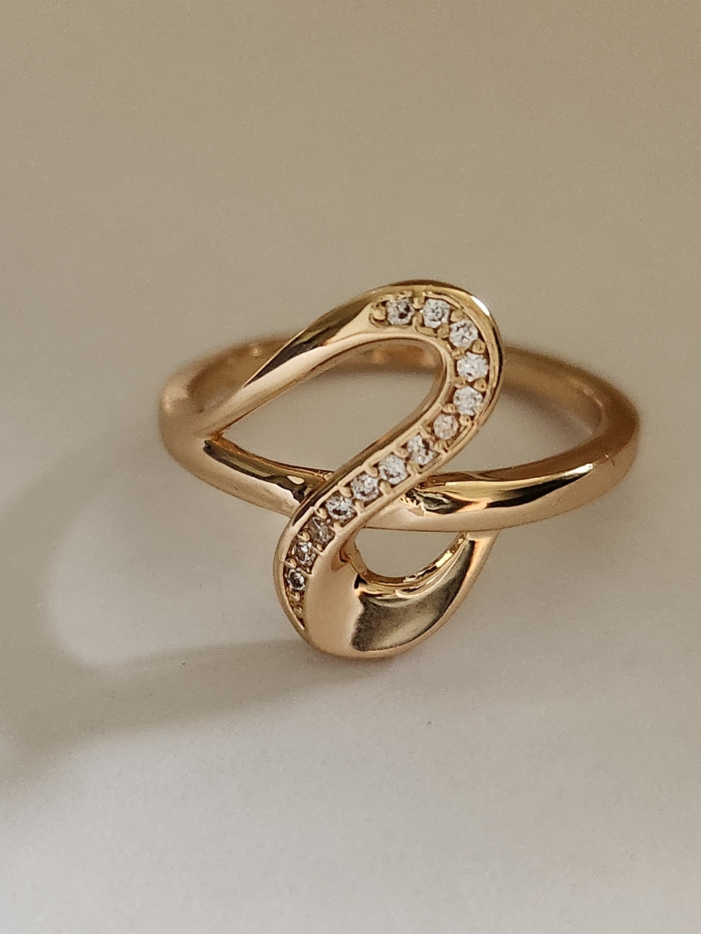 New 14K Gold Plated Diamond Ring for Women